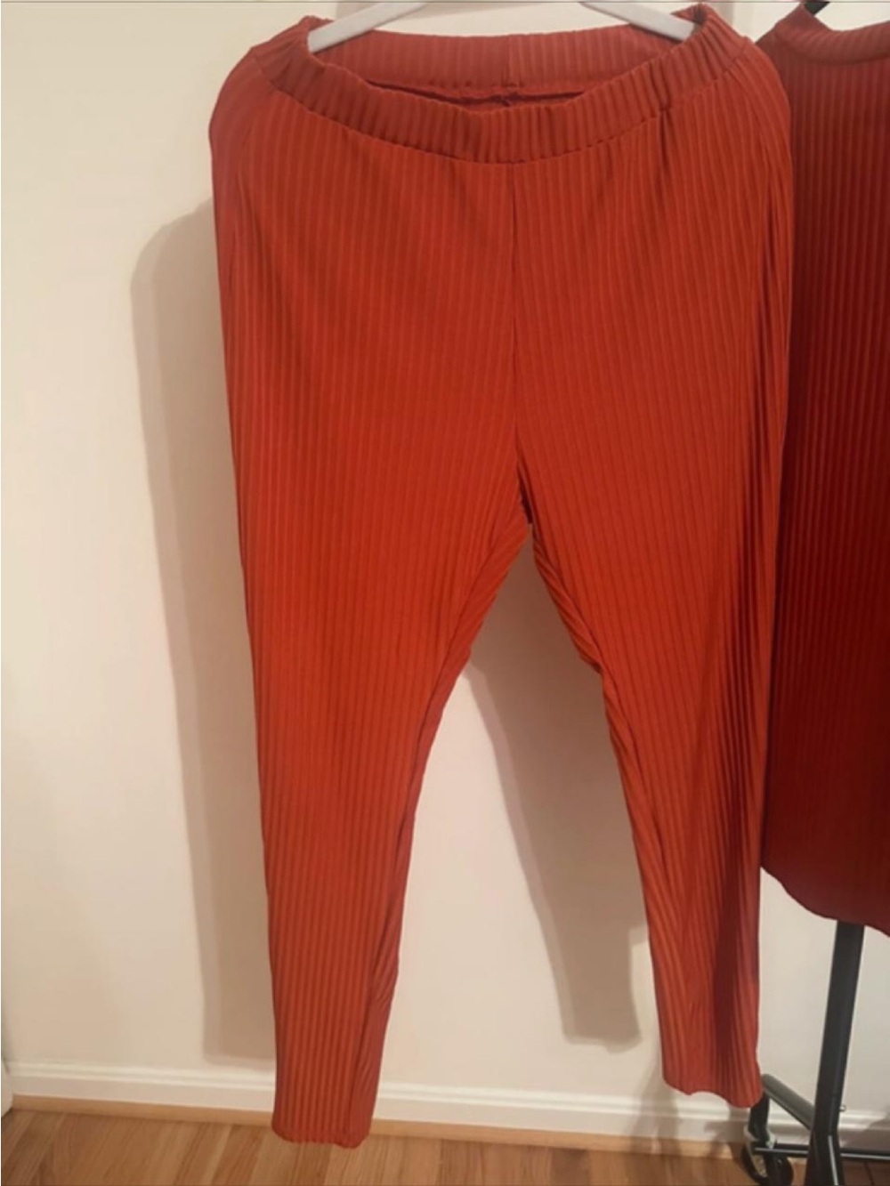 Ribbed Two-Piece Lounge Set - Rust - Picture 6 of 8